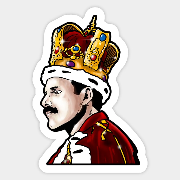 Freddie Mercury Queen Sticker by Harley Warren